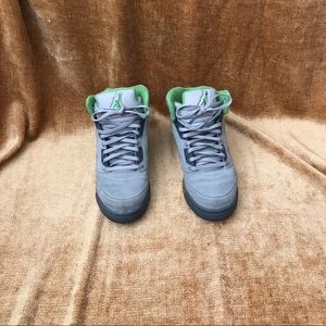 Size 4y Air Jordan Retro 5 “Green Bean” 3M ‘06